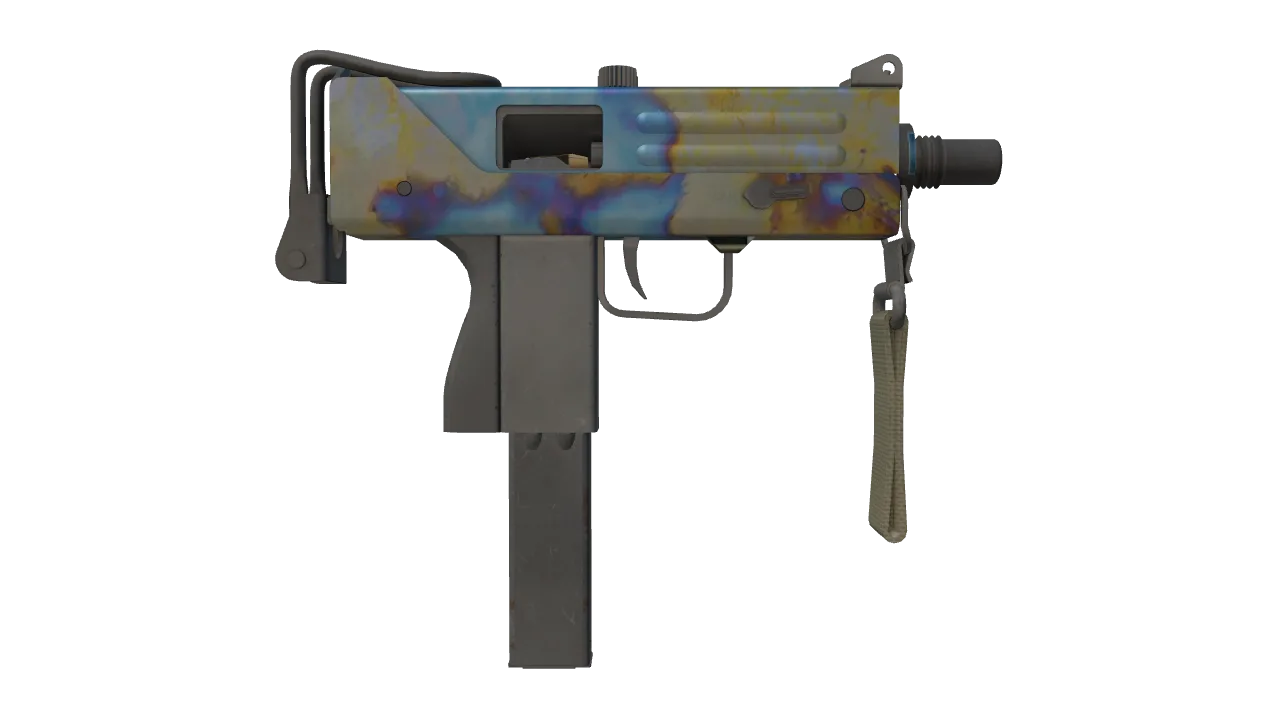 MAC-10 | Case Hardened seed #837, back