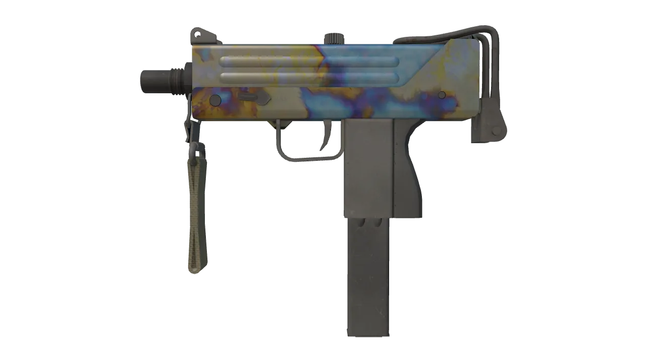 MAC-10 | Case Hardened seed #837, front