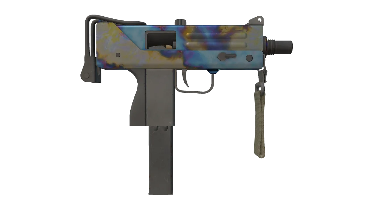 MAC-10 | Case Hardened seed #838, back