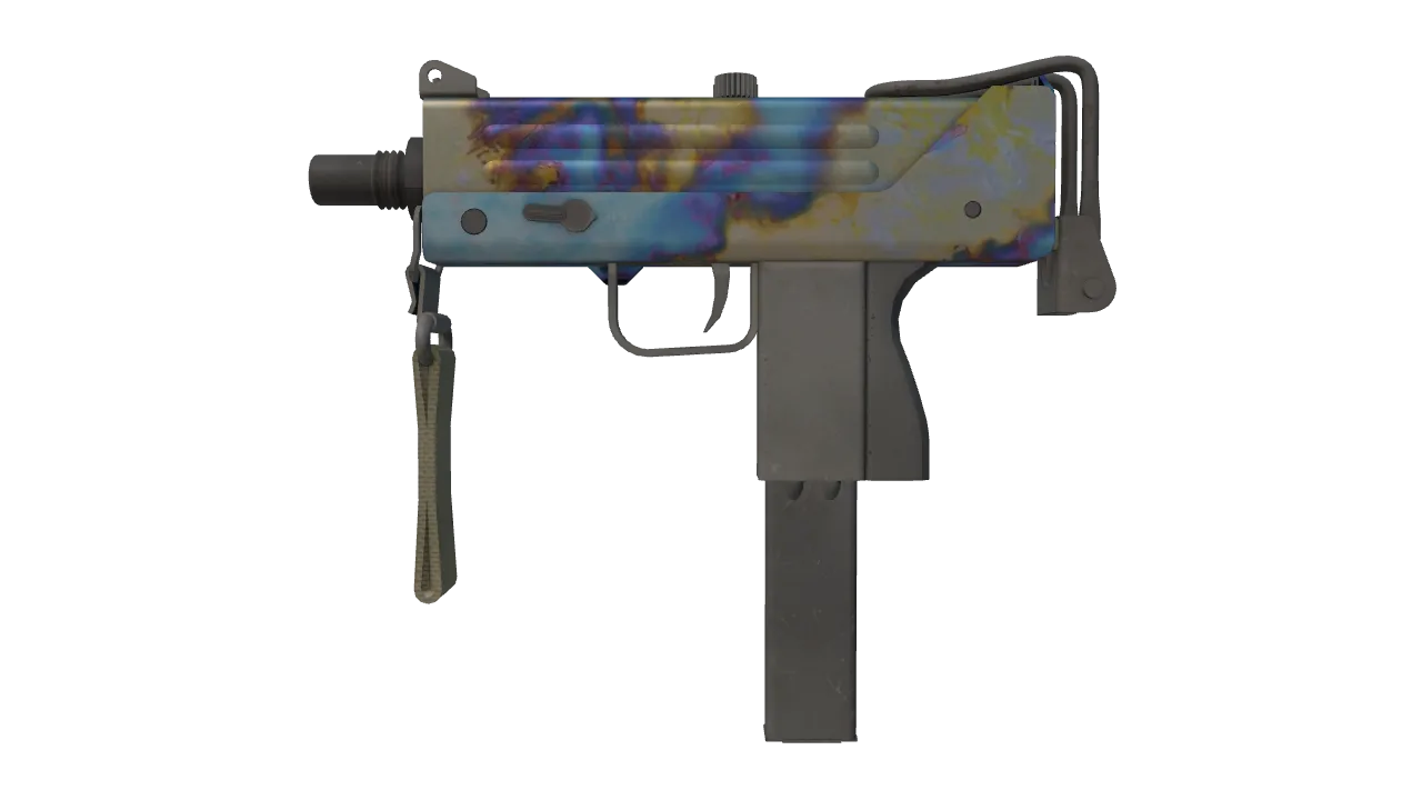 MAC-10 | Case Hardened seed #838, front