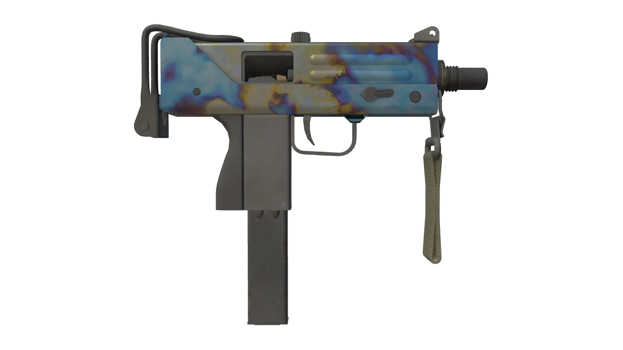 MAC-10 | Case Hardened seed #839, back