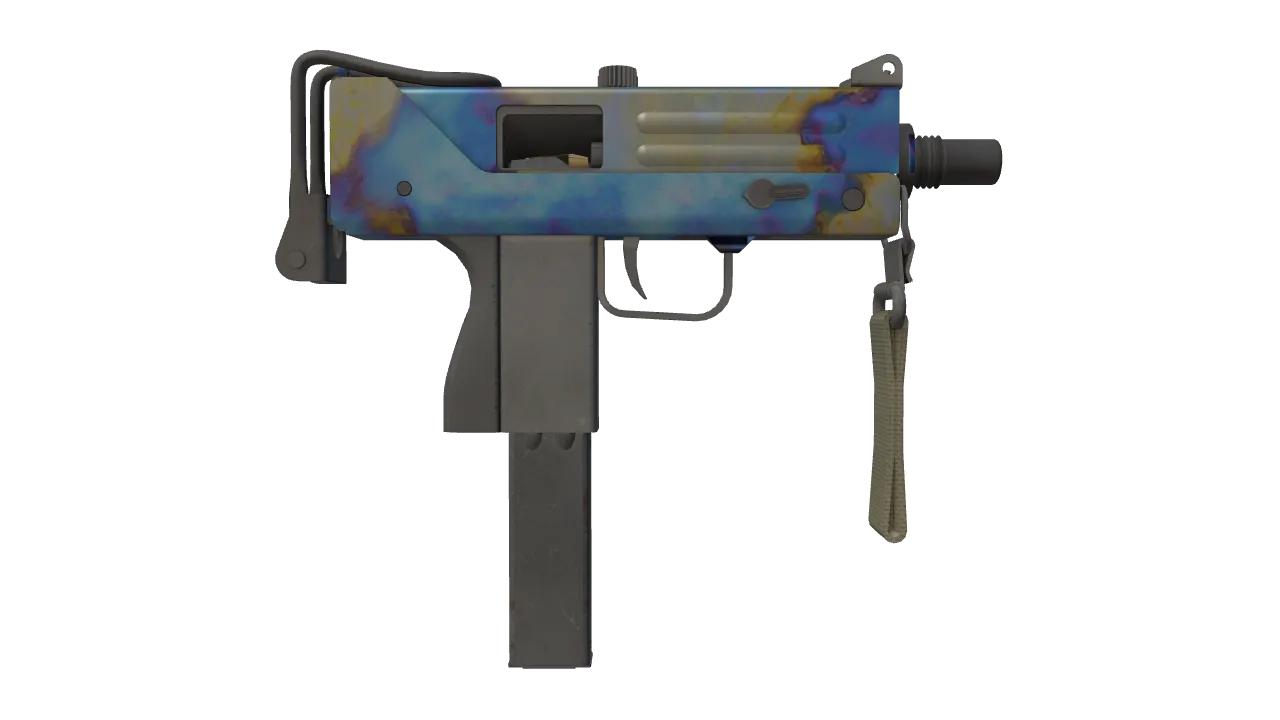 MAC-10 | Case Hardened seed #858, back