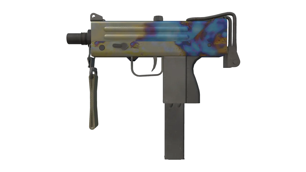 MAC-10 | Case Hardened seed #859, front