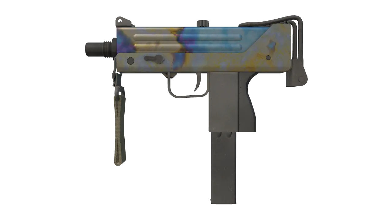 MAC-10 | Case Hardened seed #866, front