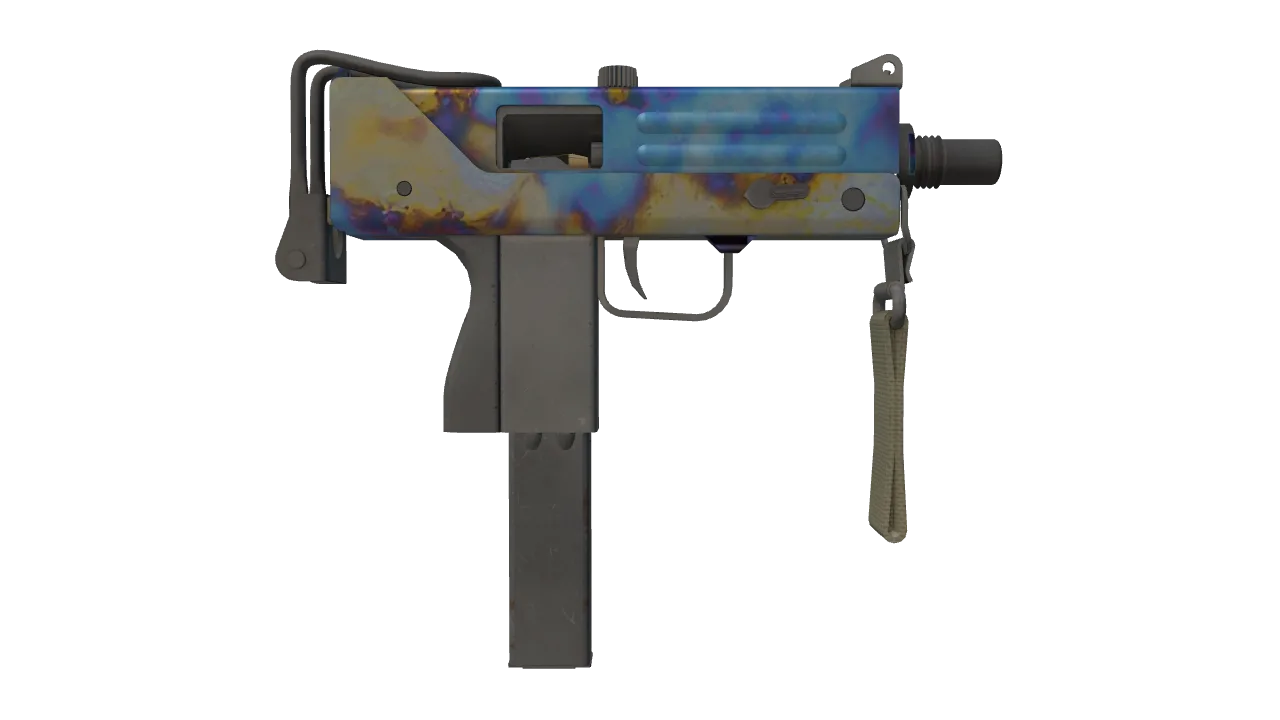 MAC-10 | Case Hardened seed #871, back