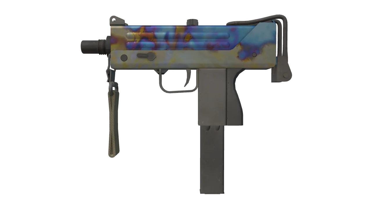 MAC-10 | Case Hardened seed #873, front