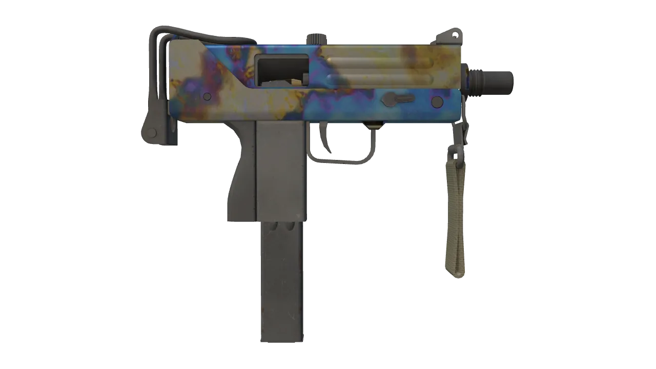 MAC-10 | Case Hardened seed #877, back