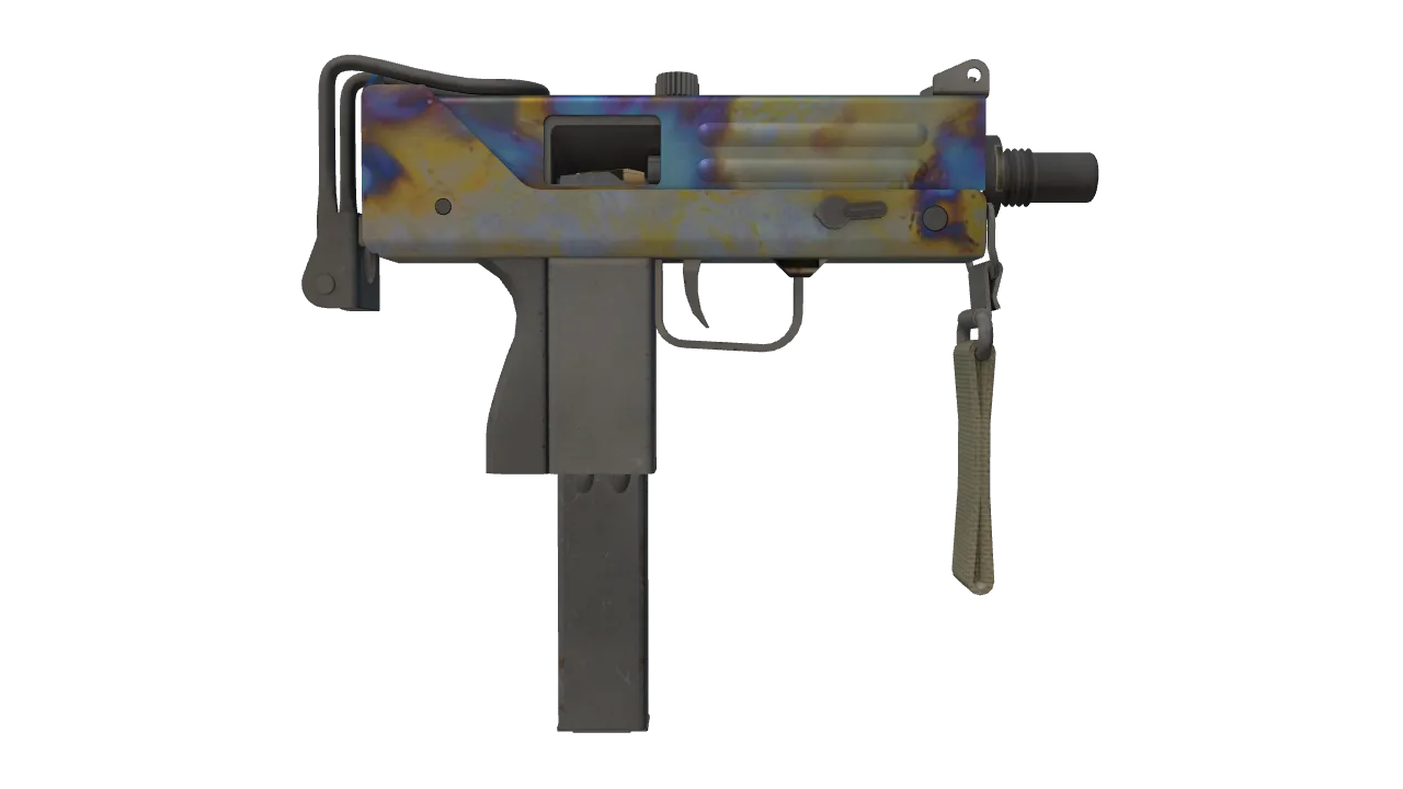MAC-10 | Case Hardened seed #88, back