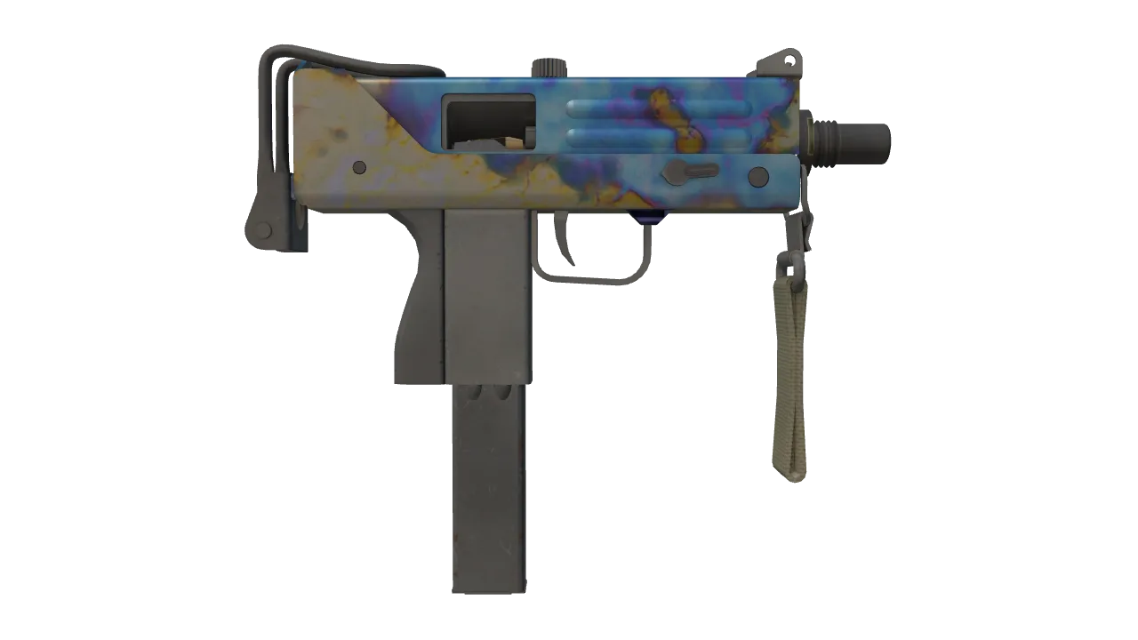 MAC-10 | Case Hardened seed #881, back