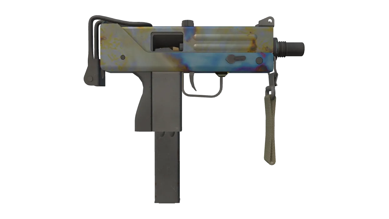 MAC-10 | Case Hardened seed #885, back