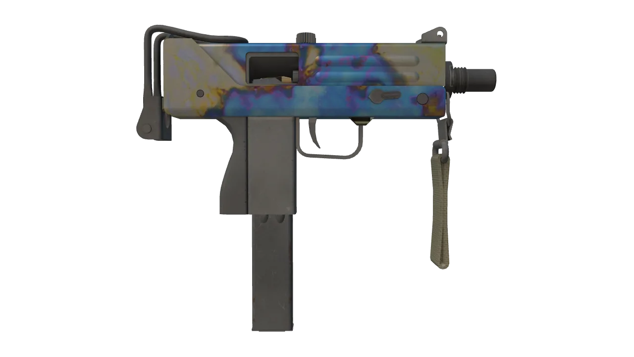 MAC-10 | Case Hardened seed #889, back