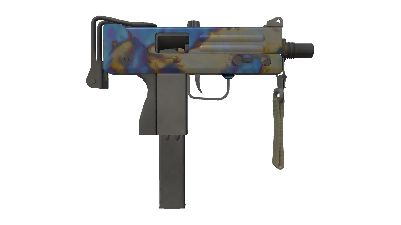 MAC-10 | Case Hardened seed #890, back