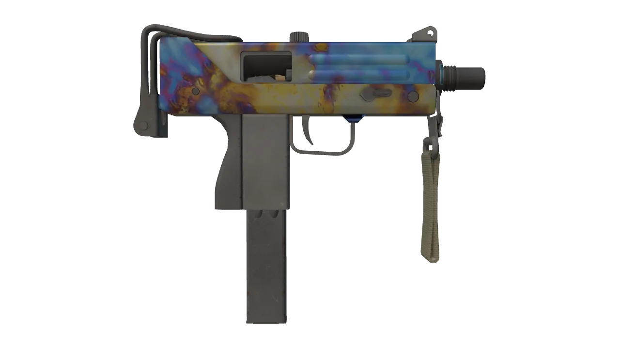 MAC-10 | Case Hardened seed #904, back
