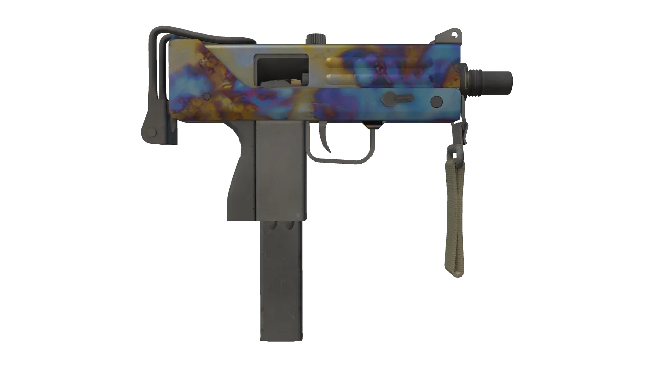 MAC-10 | Case Hardened seed #913, back