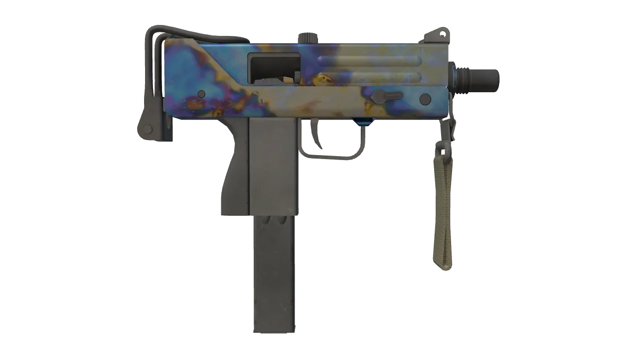 MAC-10 | Case Hardened seed #917, back