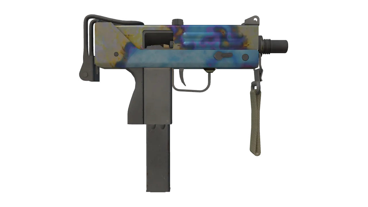 MAC-10 | Case Hardened seed #964, back