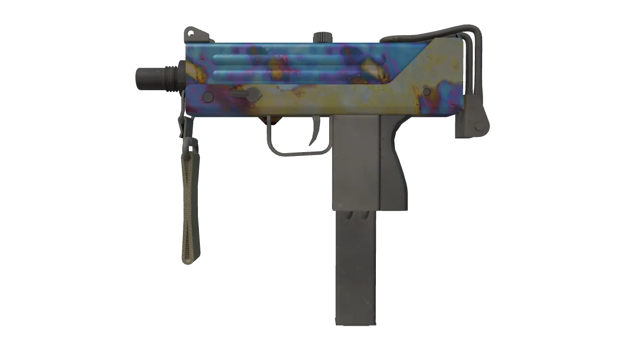 MAC-10 | Case Hardened seed #968, front