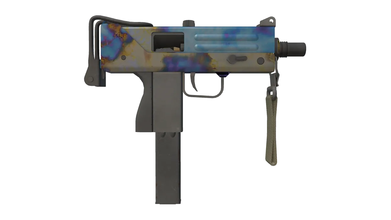 MAC-10 | Case Hardened seed #972, back