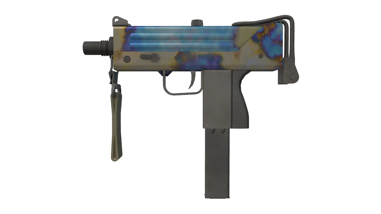 MAC-10 | Case Hardened seed #972, front