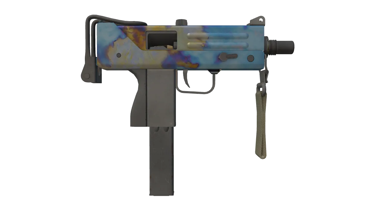MAC-10 | Case Hardened seed #979, back