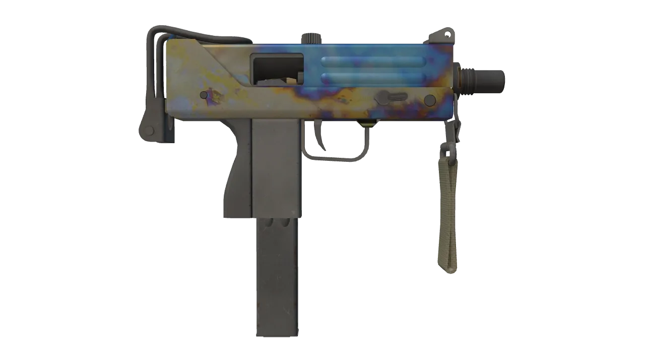 MAC-10 | Case Hardened seed #990, back