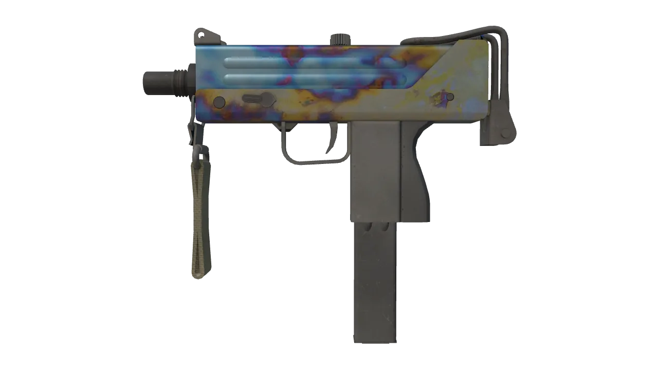 MAC-10 | Case Hardened seed #990, front