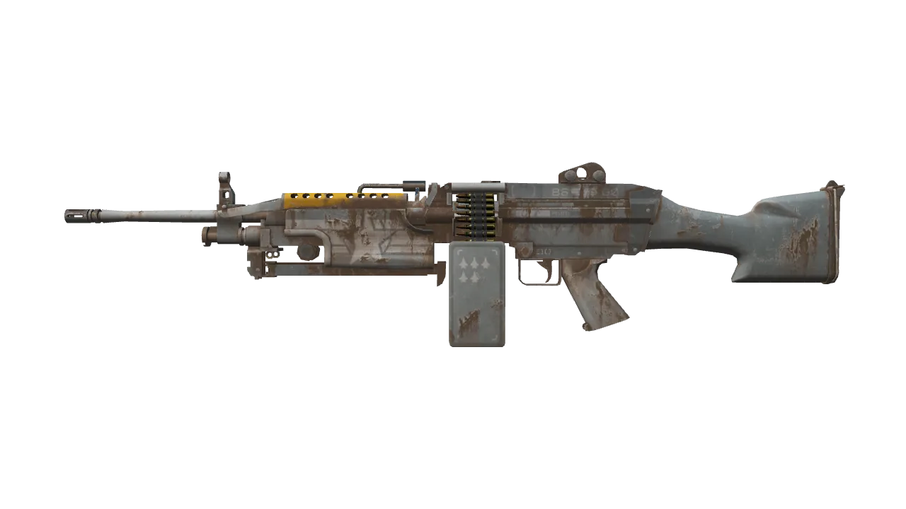 StatTrak™ M249 | Warbird (Field-Tested) — Dust II light, front