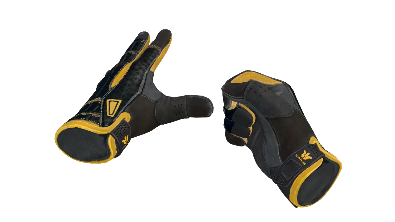 ★ Sport Gloves | Omega (Minimal Wear) — Dust II light, front