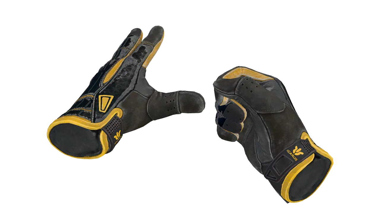 ★ Sport Gloves | Omega (Well-Worn) — Dust II light, front