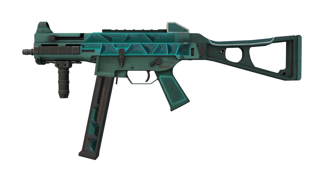 UMP-45 | Scaffold (Battle-Scarred) — Dust II light, front