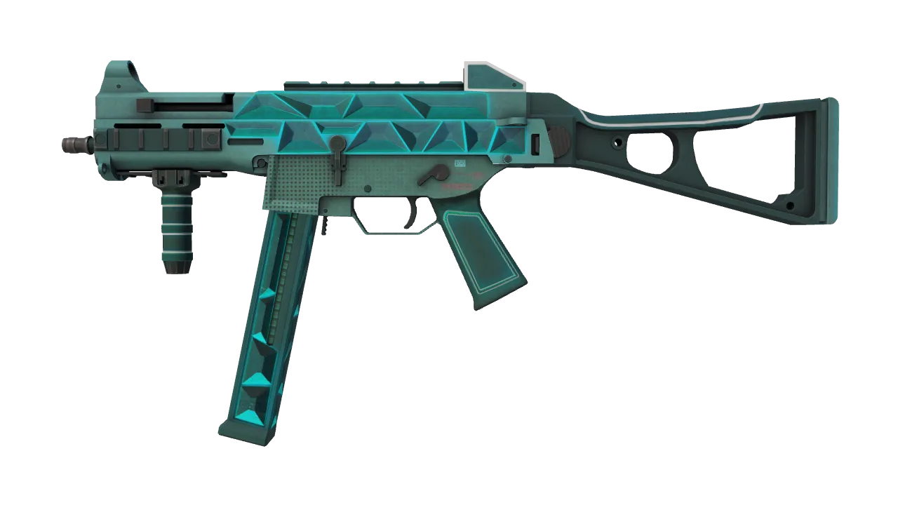 UMP-45 | Scaffold (Minimal Wear) — Dust II light, front