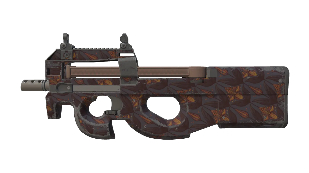P90 | Sunset Lily (Field-Tested) — Dust II light, front