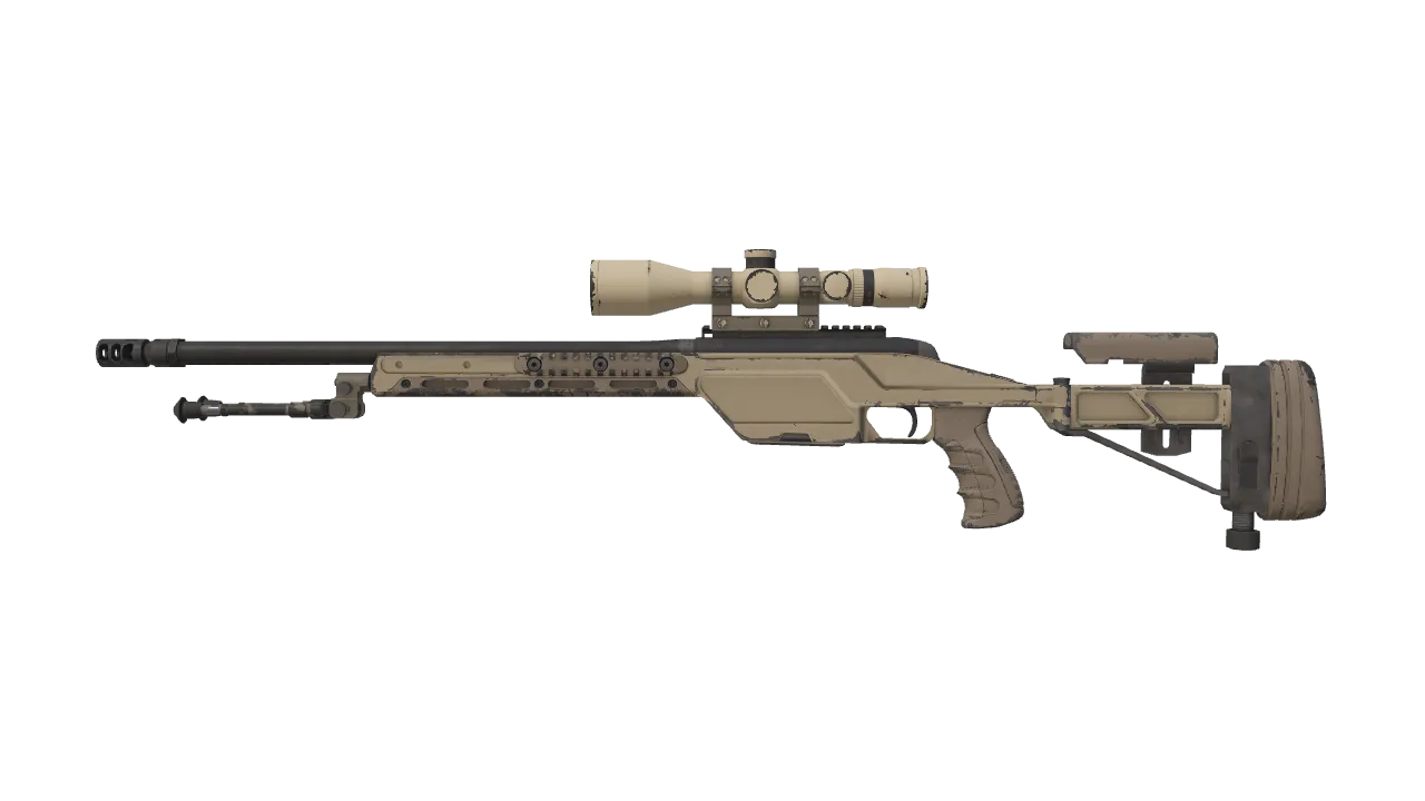 SSG 08 | Sand Dune (Field-Tested) — Dust II light, front