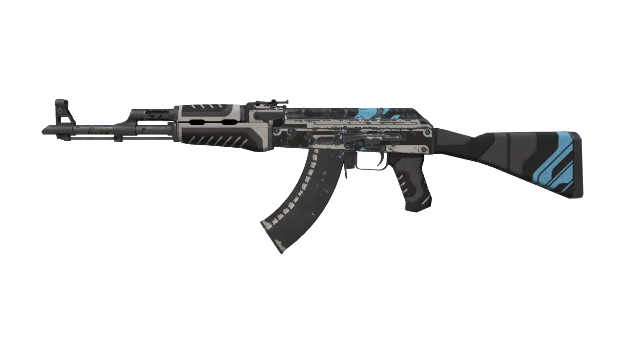 AK-47 | Vulcan (Battle-Scarred) — Dust II light, front