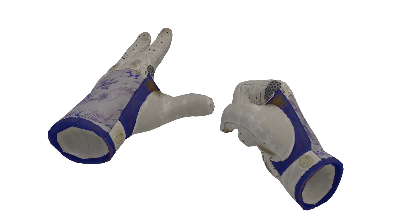 ★ Driver Gloves | Wave Chaser (Field-Tested) — Dust II light, front