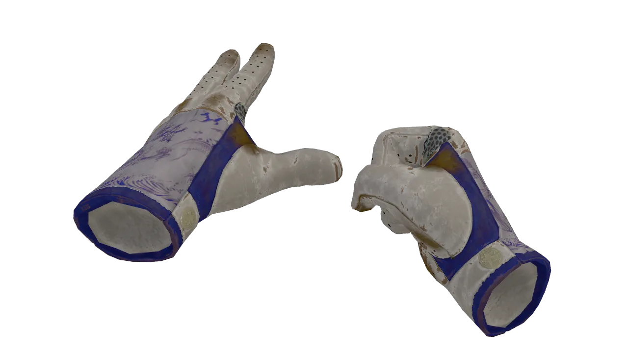 ★ Driver Gloves | Wave Chaser (Well-Worn) — Dust II light, front