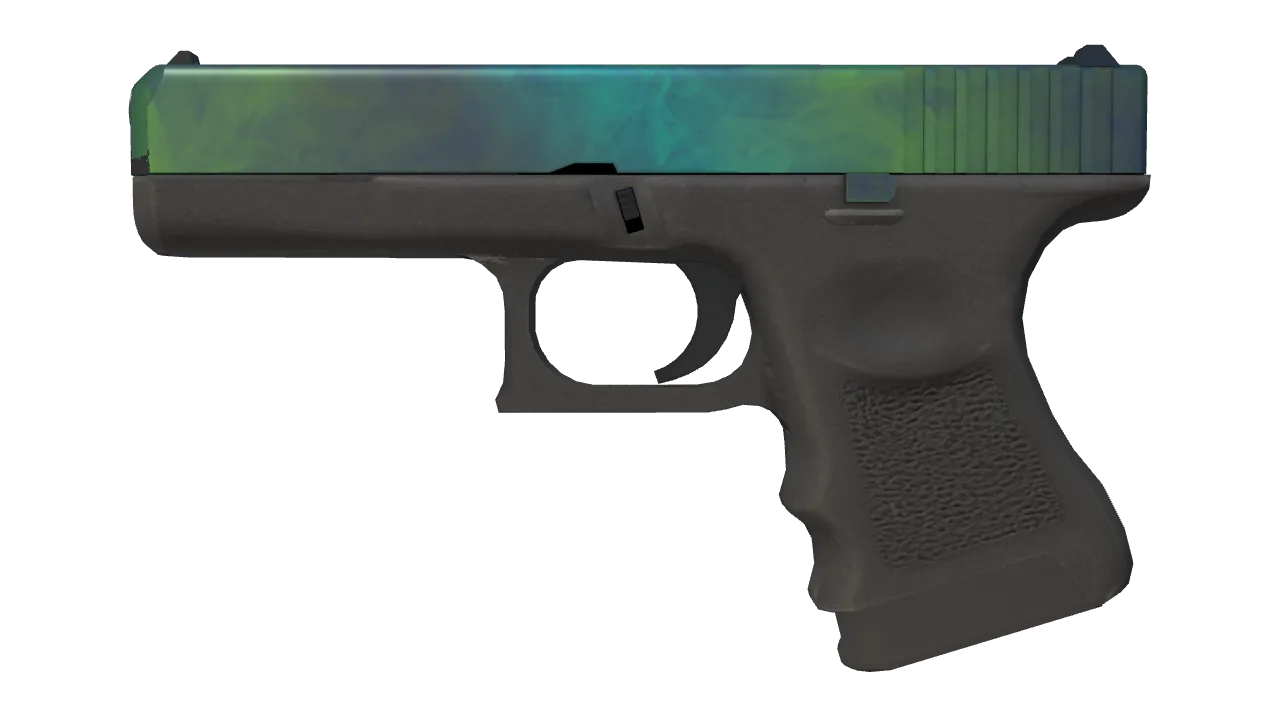 Glock-18 | Gamma Doppler (Phase 4) (Factory New) — Dust II light, front