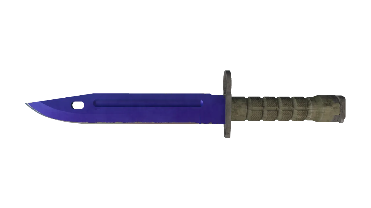★ Bayonet | Doppler (Sapphire) (Minimal Wear) — Dust II light, front