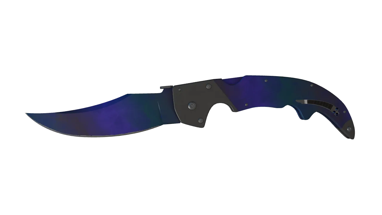 ★ Falchion Knife | Doppler (Phase 3) (Factory New) — Dust II light, front