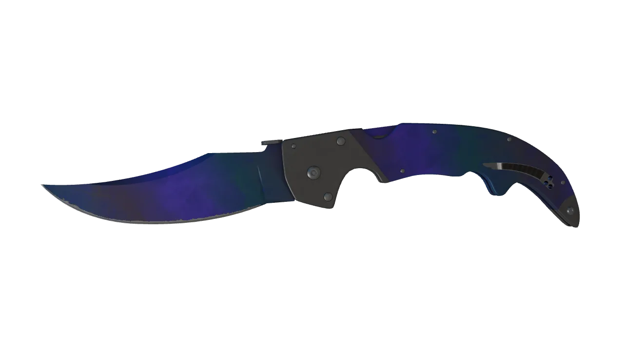★ Falchion Knife | Doppler (Phase 3) (Minimal Wear) — Dust II light, front