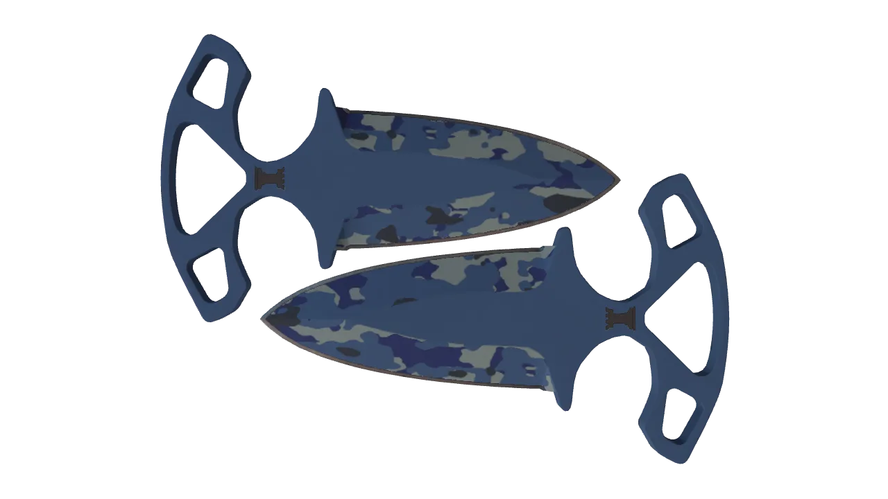 ★ Shadow Daggers | Bright Water (Factory New) — Dust II light, front