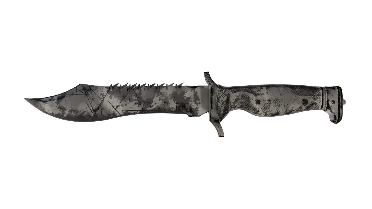 ★ Bowie Knife | Urban Masked (Well-Worn) — Dust II light, front