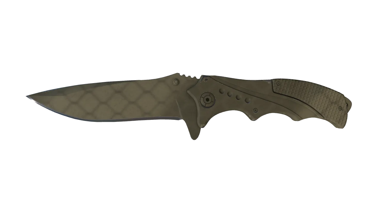 ★ Nomad Knife | Safari Mesh (Field-Tested) — Dust II light, front