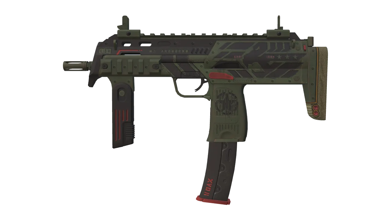 MP7 | Guerrilla (Factory New) — Dust II light, front