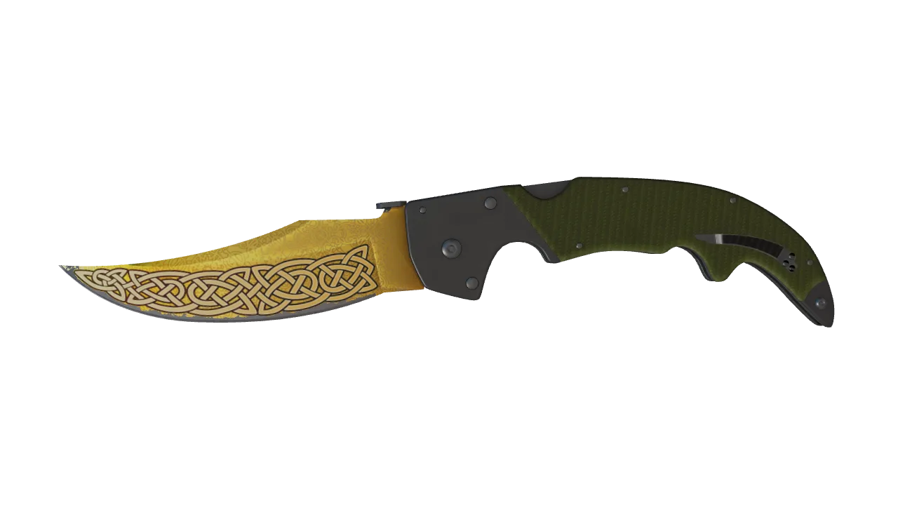 ★ Falchion Knife | Lore (Field-Tested) — Dust II light, front