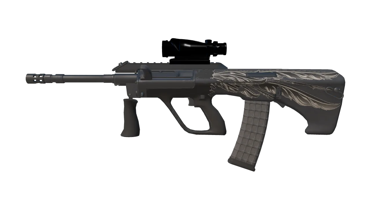 AUG | Wings (Minimal Wear) — Dust II light, front