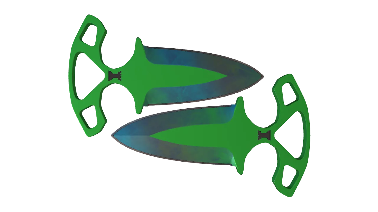 ★ Shadow Daggers | Gamma Doppler (Phase 3) (Minimal Wear) — Dust II light, front