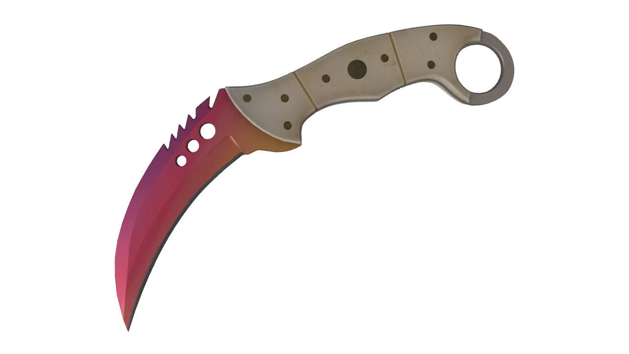 ★ Talon Knife | Fade (Factory New) — Dust II light, front