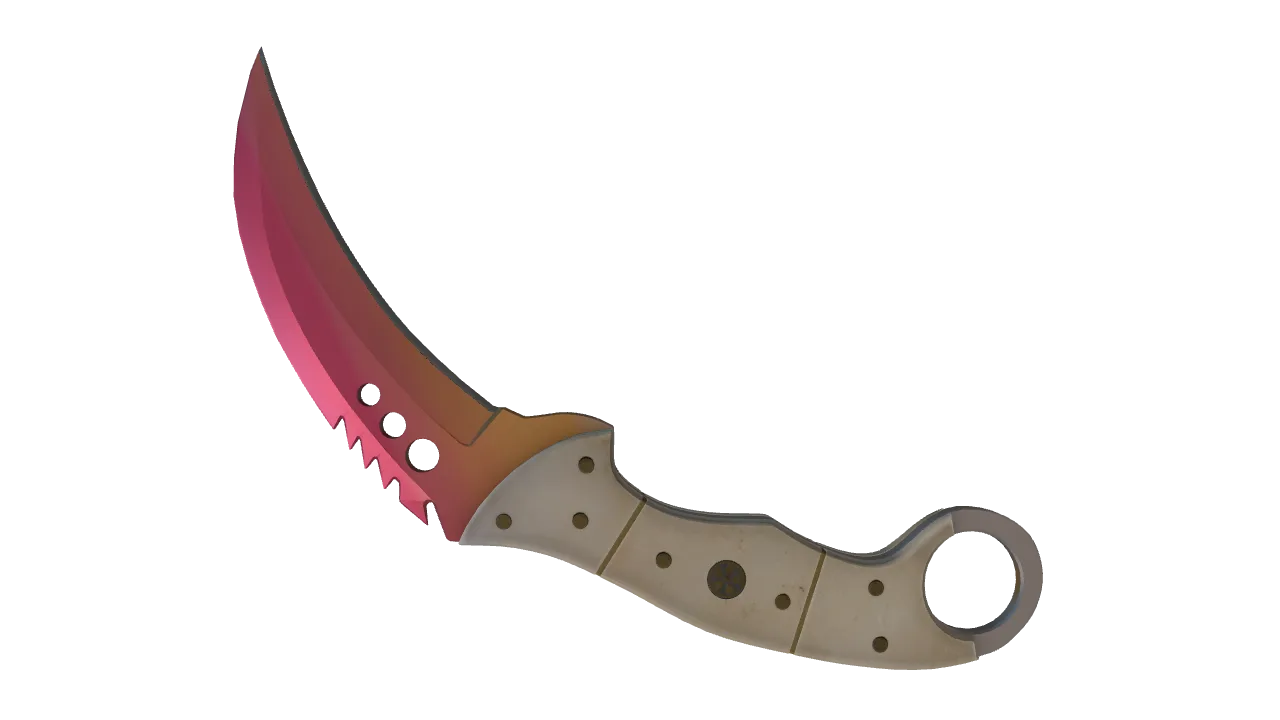 Talon Knife | Fade seed #736, back