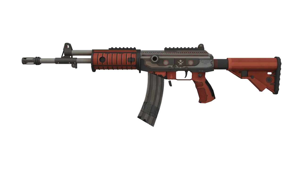 Galil AR | Firefight (Well-Worn) — Dust II light, front